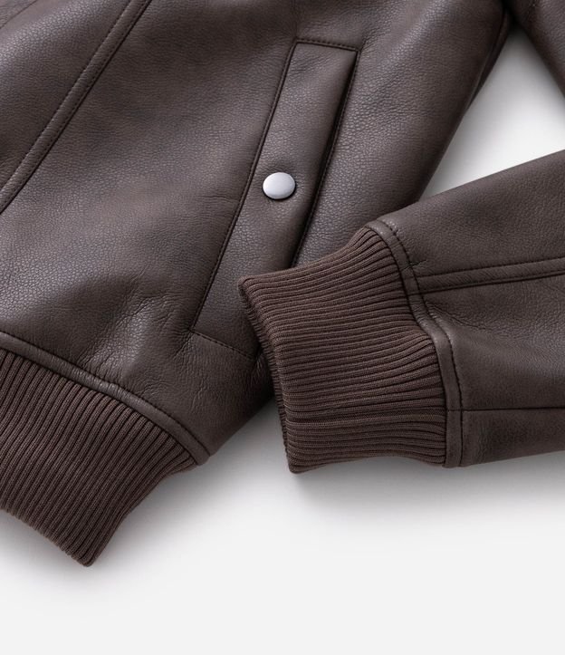 Campera Masculina PU Lavado con Cremallera 10