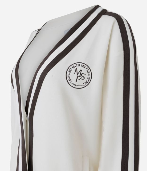 Cardigan Deportivo Femenino Oversized Estilo College 11