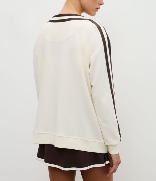 Cardigan Deportivo Femenino Oversized Estilo College 5