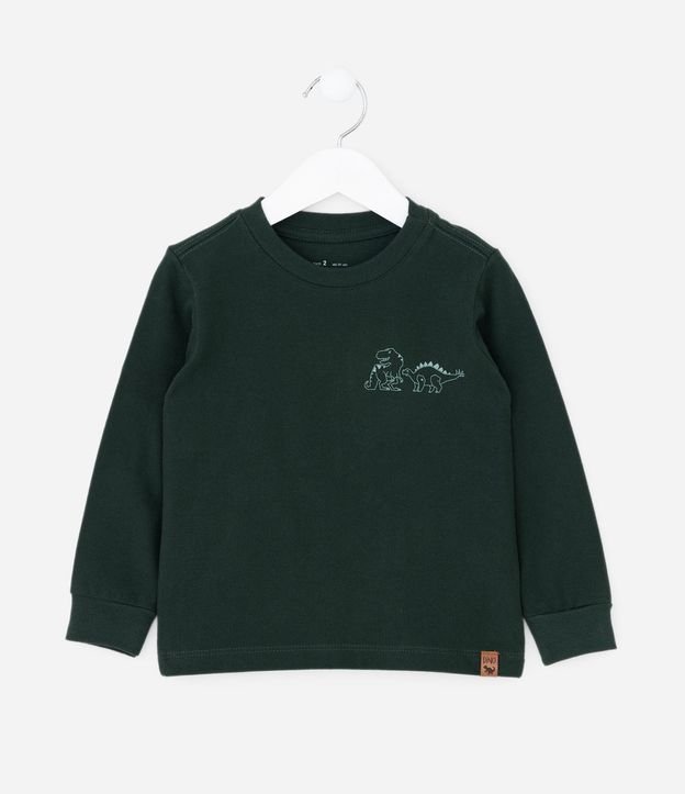 Remera Infantil en Piquet con Dinosaurios – Talle 1 a 6 años 2