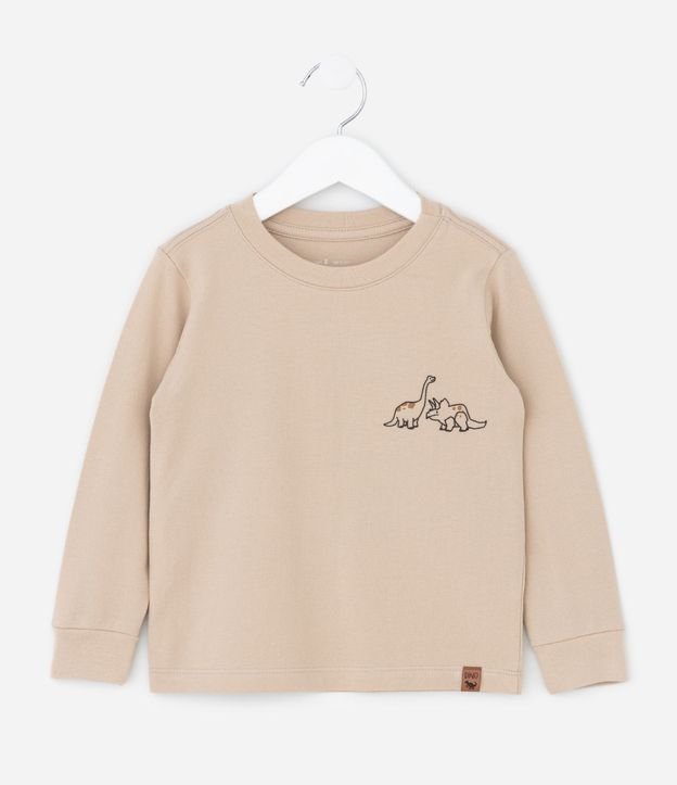Remera Infantil en Piquet con Dinosaurios – Talle 1 a 6 años 1