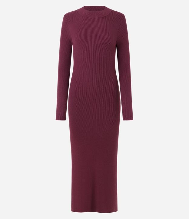 Vestido Long Midi en Punto con Mangas Largas 6