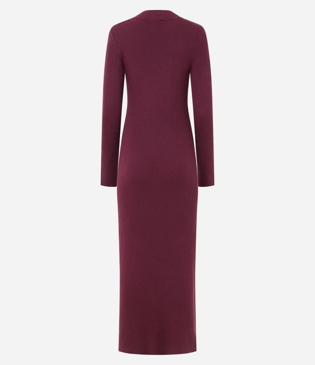 Vestido Long Midi en Punto con Mangas Largas 8
