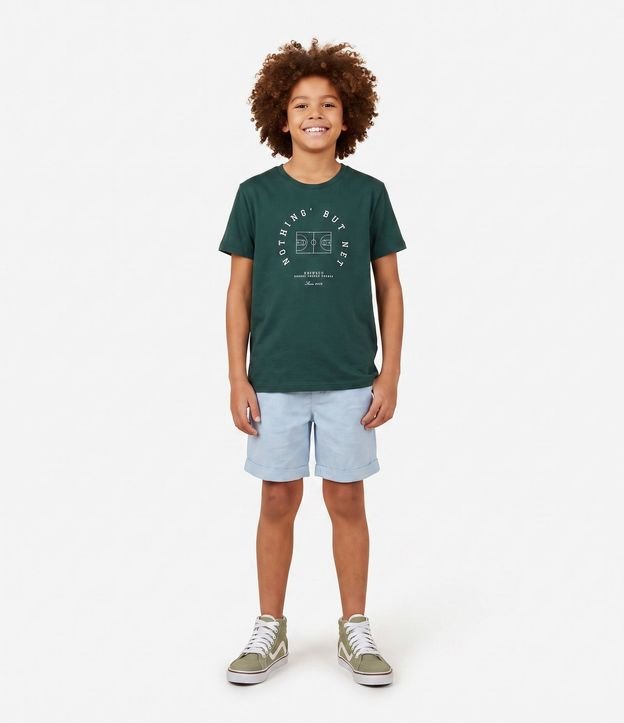 Remera Comfort Infantil con Estampa de Cuadrada De Futebol - Talle 5 a 14 años 1