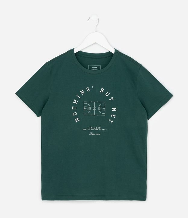 Remera Comfort Infantil con Estampa de Cuadrada De Futebol - Talle 5 a 14 años 2