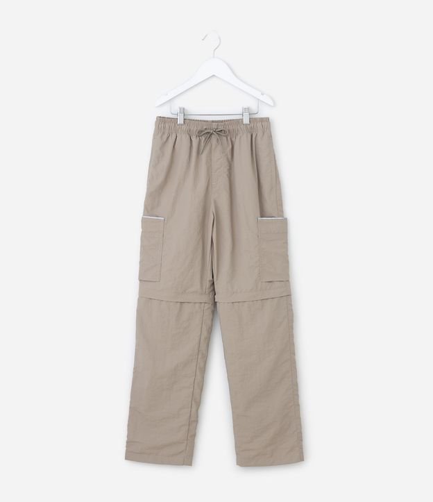 Pantalón Vira Bermuda Infantil con Bolsillos Cargo – Talle 5 a 14 años