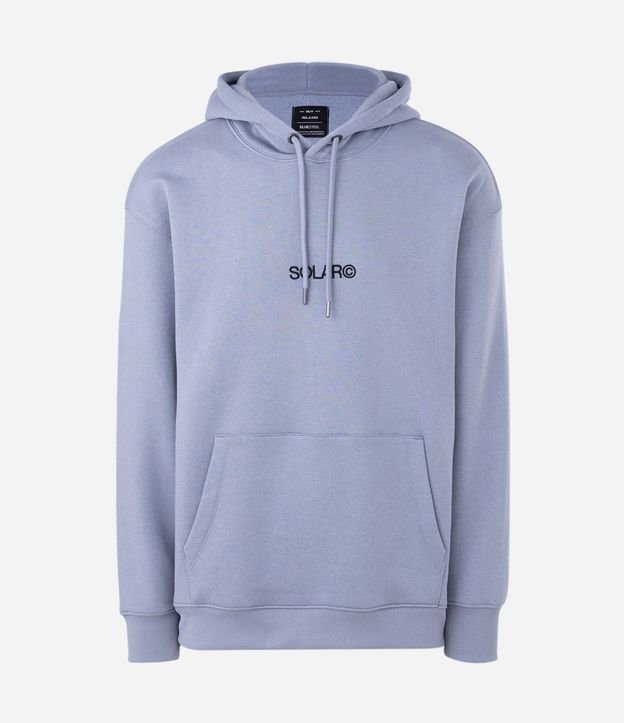 Buzo Masculino de Frisa Relaxed con Lettering Solar 5
