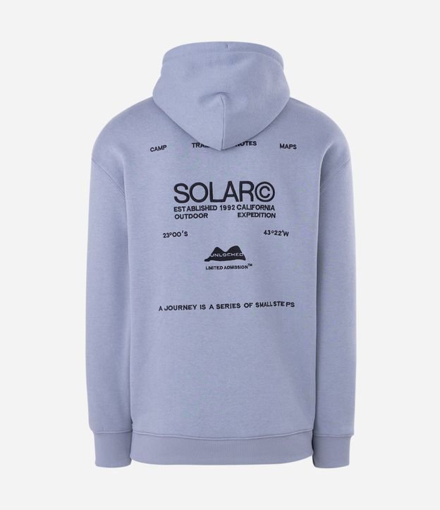 Buzo Masculino de Frisa Relaxed con Lettering Solar 6
