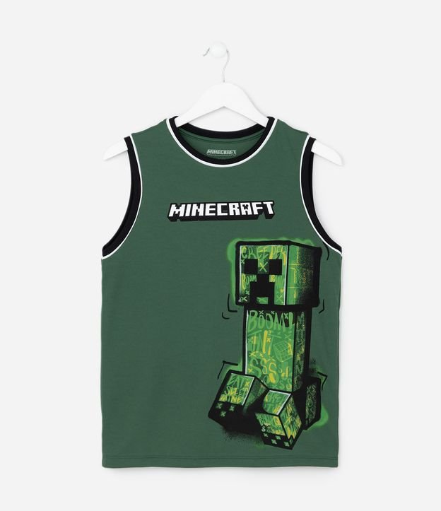 Musculosa Infantil en Tecnologia Dry con Estampado Minecraft – Talle 5 a 14 años 2
