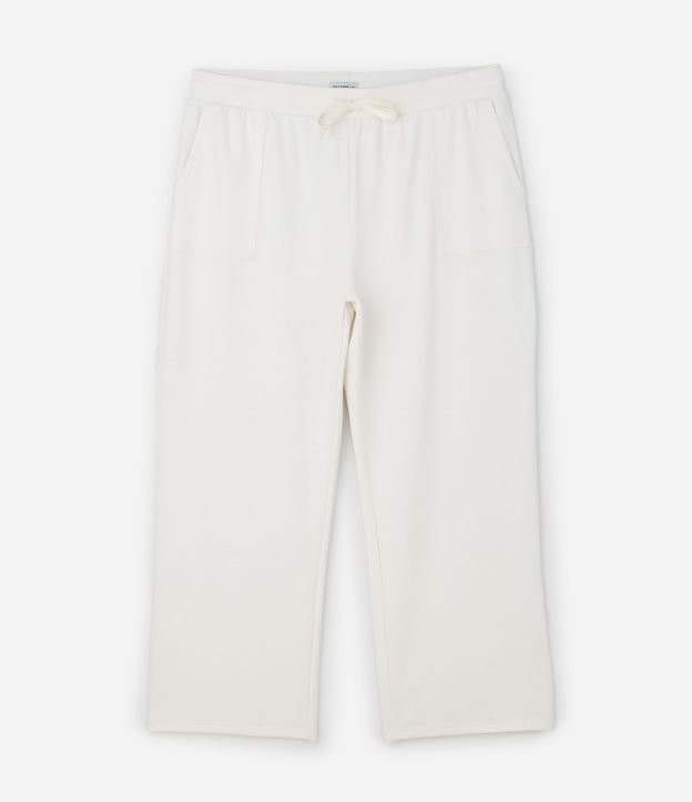 Pantalón Recto Deportiva en Modal con Bolsillos