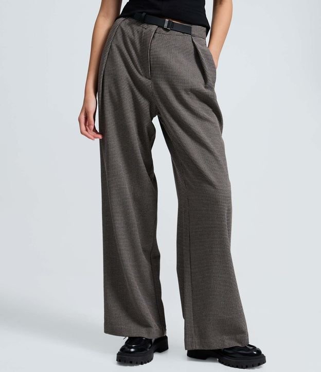 Pantalón Sastre con Pliegues Delanteros y Cinturón con Hebilla 4