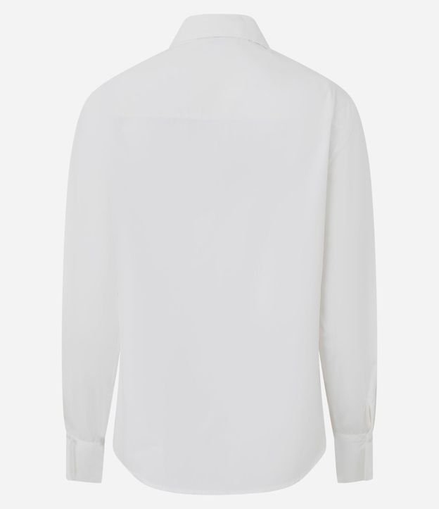 Camisa Manga Larga en Algodón con Bolsillos Delanteros 6