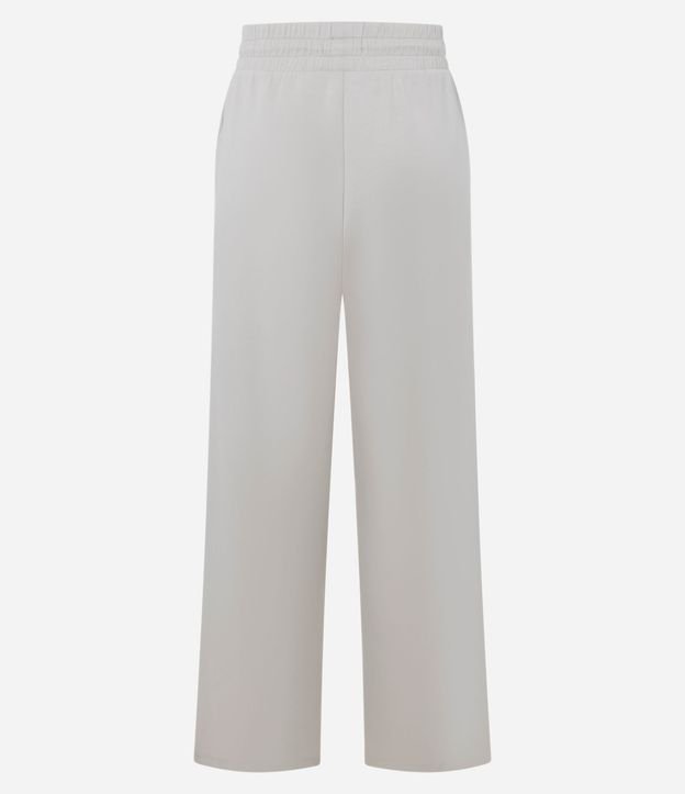 Pantalón Deportivo Recto en Modal con Detalle en Rib 11
