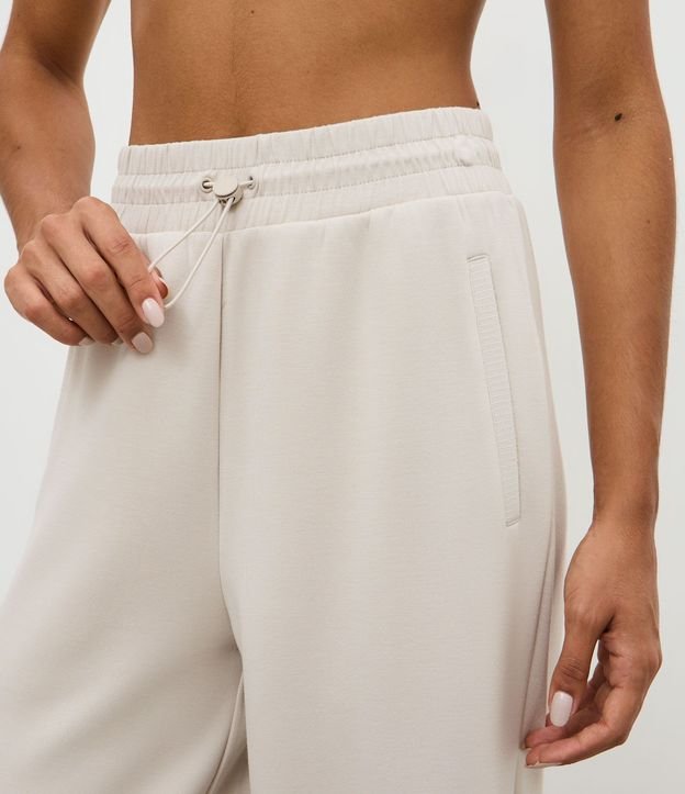 Pantalón Deportivo Recto en Modal con Detalle en Rib 3
