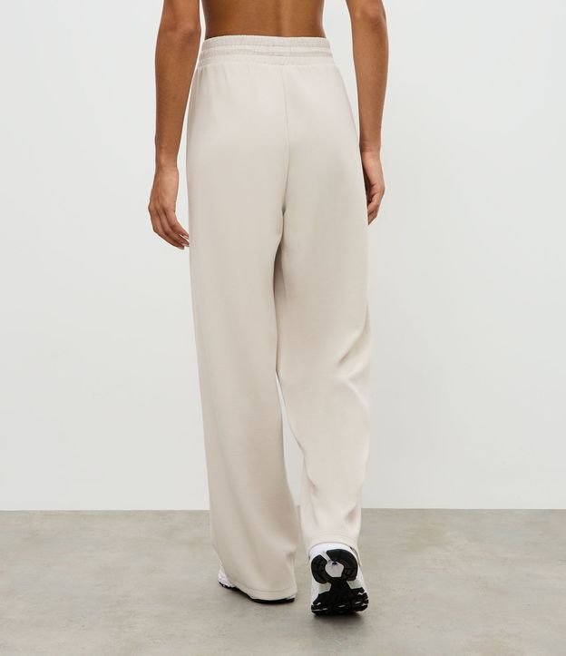 Pantalón Deportivo Recto en Modal con Detalle en Rib 4