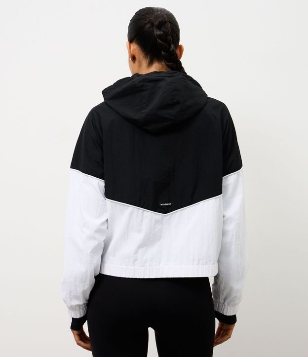 Campera Rompe Viento Bicolor en Laise con Capucha 4
