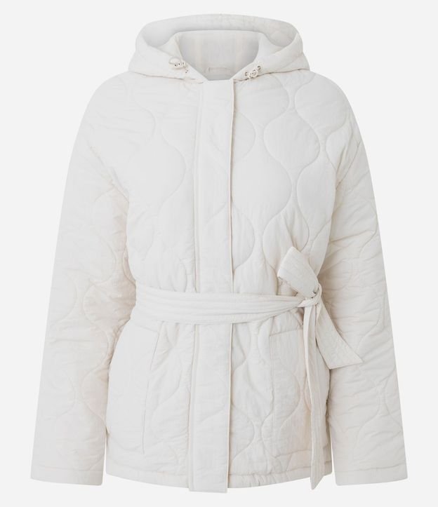 Campera Acolchonada Alargada con Cinturón 5