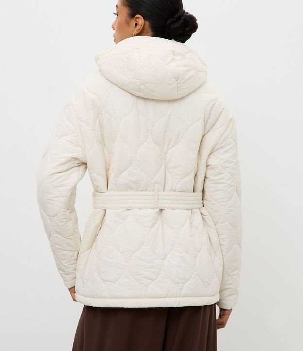 Campera Acolchonada Alargada con Cinturón 4
