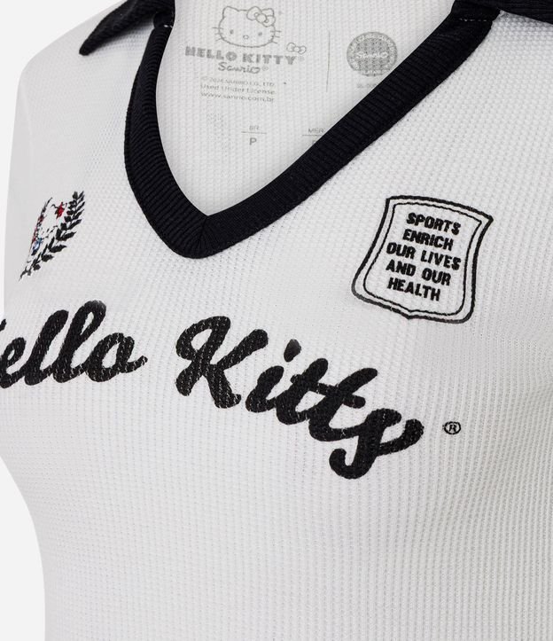 Blusa Polo Manga Corta con Biés Contrastantes Hello Kitty 6