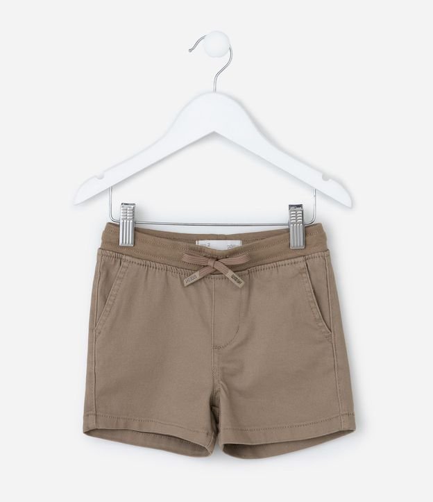 Bermuda Infantil en Sarga con Cintura De Rib – Talle 1 A 4 años 2
