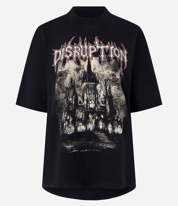 Remera Mullet en Algodón con Estampado Gótica 3