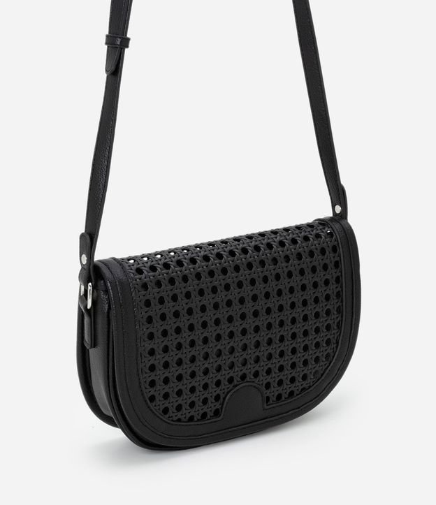 Cartera en PU con Trama Artesanal y Asa Ajustable 2