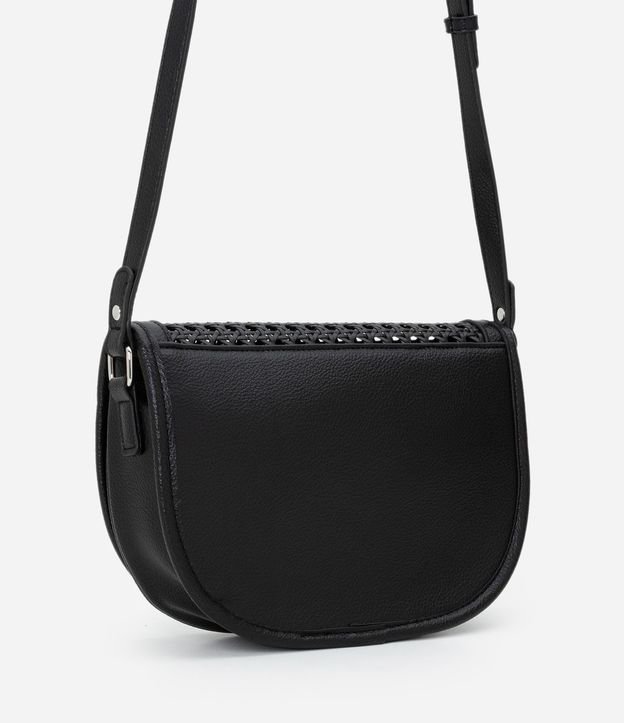 Cartera en PU con Trama Artesanal y Asa Ajustable 4