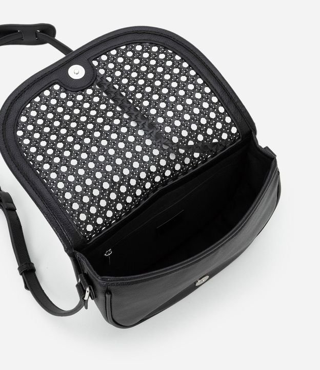 Cartera en PU con Trama Artesanal y Asa Ajustable 6