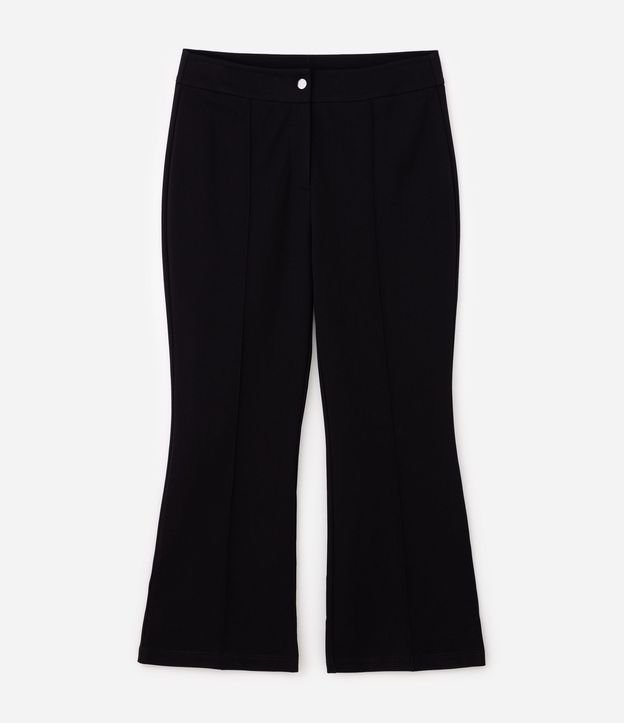 Pantalón Flare Ponto Roma con Nervura Curve & Plus Size 5
