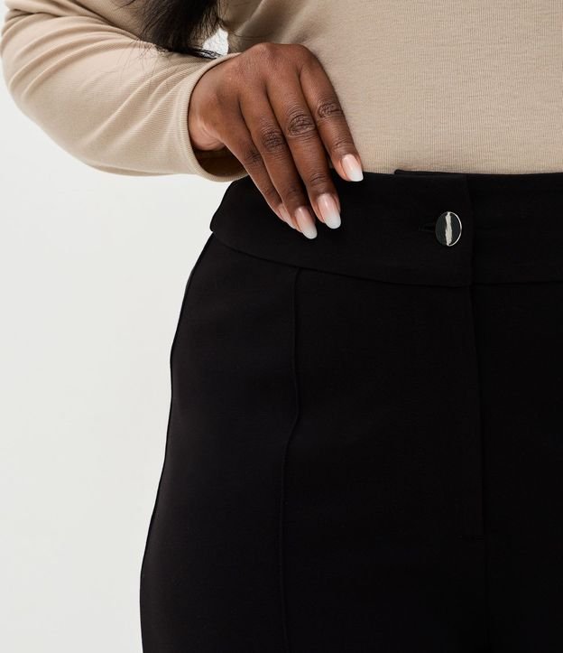 Pantalón Flare Ponto Roma con Nervura Curve & Plus Size 3