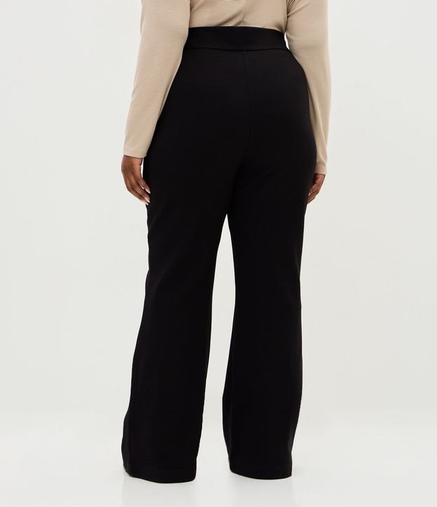 Pantalón Flare Ponto Roma con Nervura Curve & Plus Size 4
