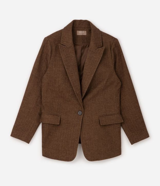 Blazer Polyvelour Espina de Pez Curve & Plus Size 5
