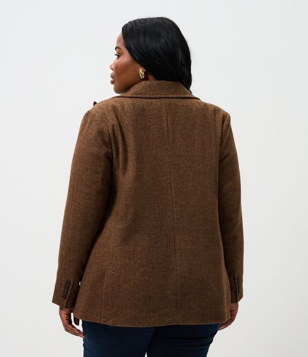 Blazer Polyvelour Espina de Pez Curve & Plus Size 4