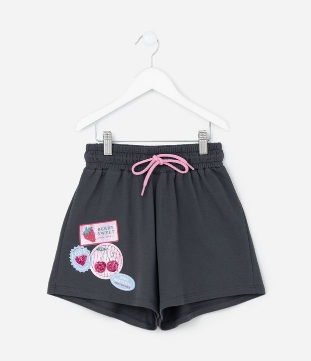 Short Infantil con Estampado de Sellos – Talle 5 a 14 años
