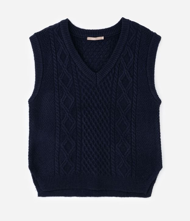 Chaleco Alargado en Punto con Encajes Laterales Curve & Plus Size 3