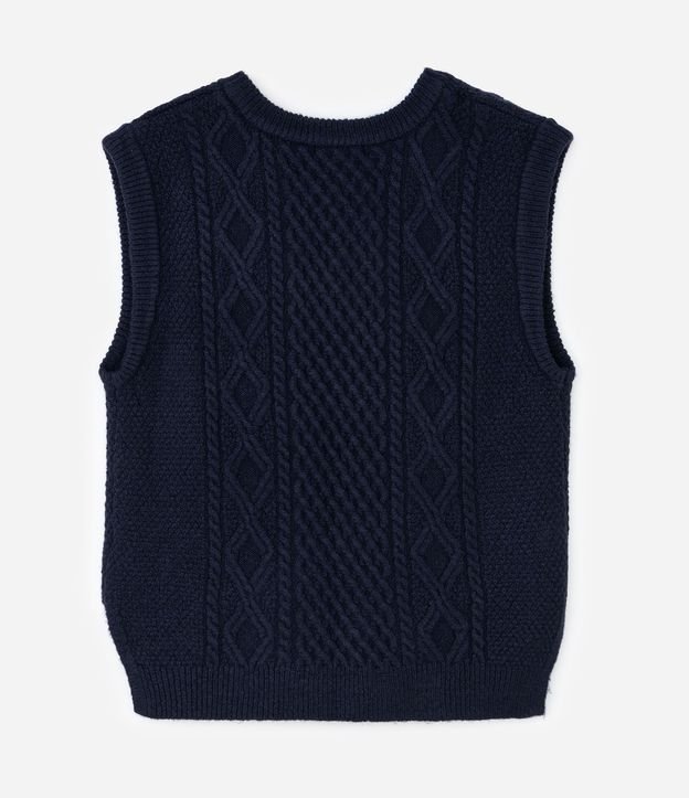 Chaleco Alargado en Punto con Encajes Laterales Curve & Plus Size 4