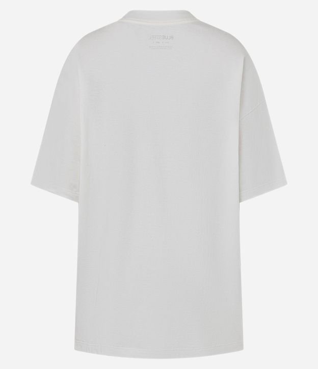Remera Regular en Algodón con Estampa de Vestido 5