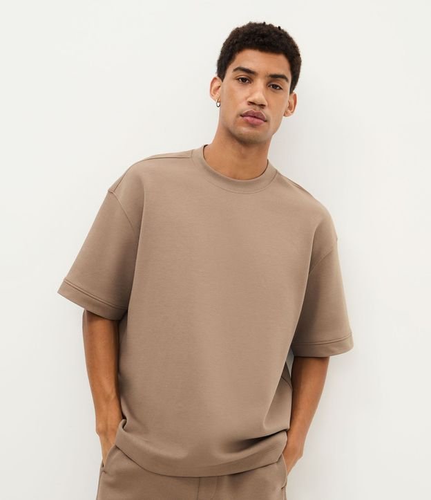 Remera Oversize en Algodón con Sisa Deslocada 2
