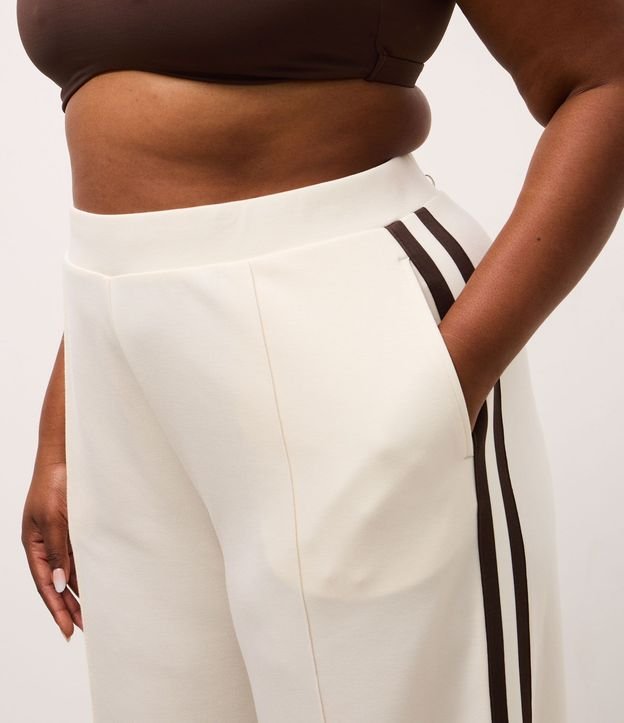 Pantalón Deportivo Oversized College con Rayas Contrastantes y Friso 8