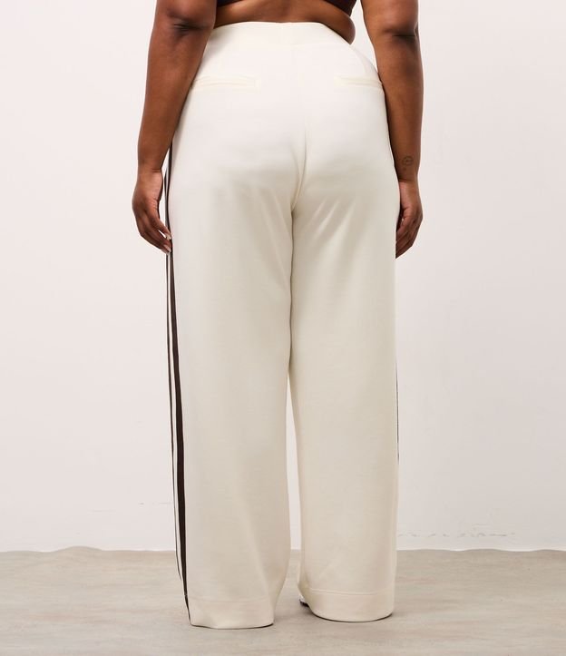 Pantalón Deportivo Oversized College con Rayas Contrastantes y Friso 9