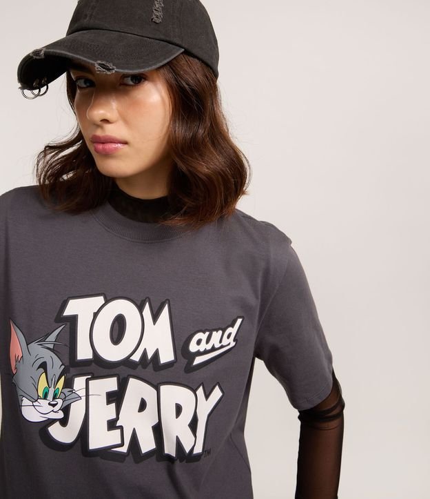 Remera Manga corta en Algodón con Estampado Tom y Jerry 3