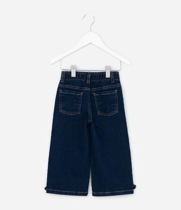 Pantalón Infantil Wide en Jeans con Moñitas Laterales – Talle 1 a 6 años 3