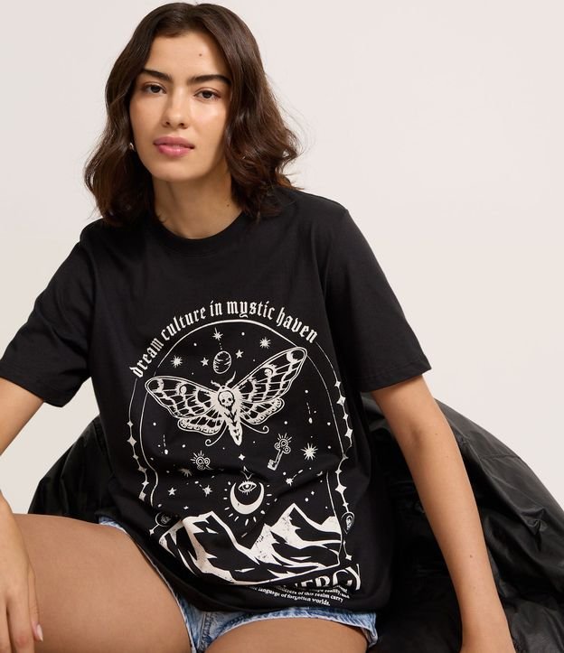 Remera en Algodón con Estampa Mística Curve & Plus Size