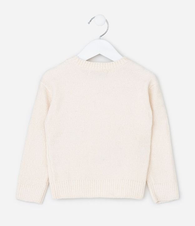 Suéter Infantil en Chenille con Bordado Floral Bold – Talle 1 a 6 años 4