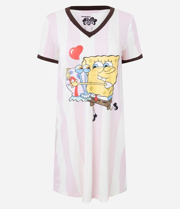 Camisón en Viscolycra con Estampa de Bob Esponja