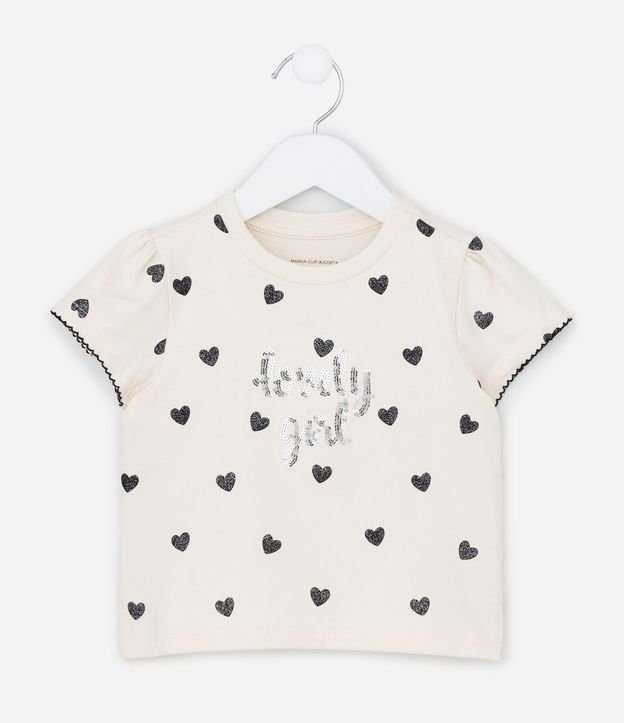 Blusa Infantil con Estampado de Corazones Lovely Girl – Talle 1 a 5/6 años 1