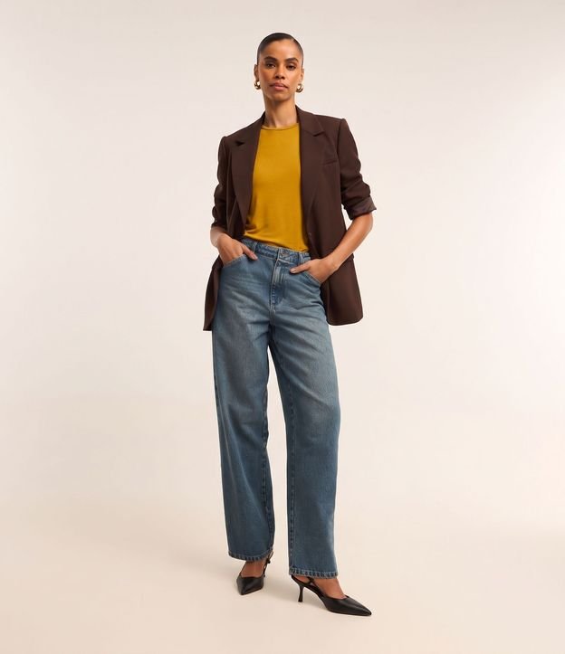 Blusa Básica en Viscosa con Escote Redondo 2