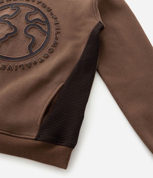 Saco Infantil Algodón con Capucha y Embossed - Talle 5 a 14 años