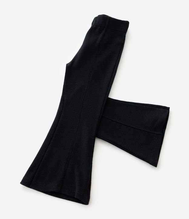 Pantalón Infantil Flare en Rib con Recortes – Talle 1 a 5/6 5