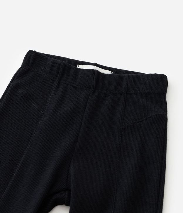 Pantalón Infantil Flare en Rib con Recortes – Talle 1 a 5/6 6